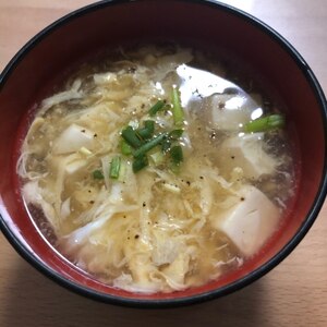 豆腐と卵のスープ